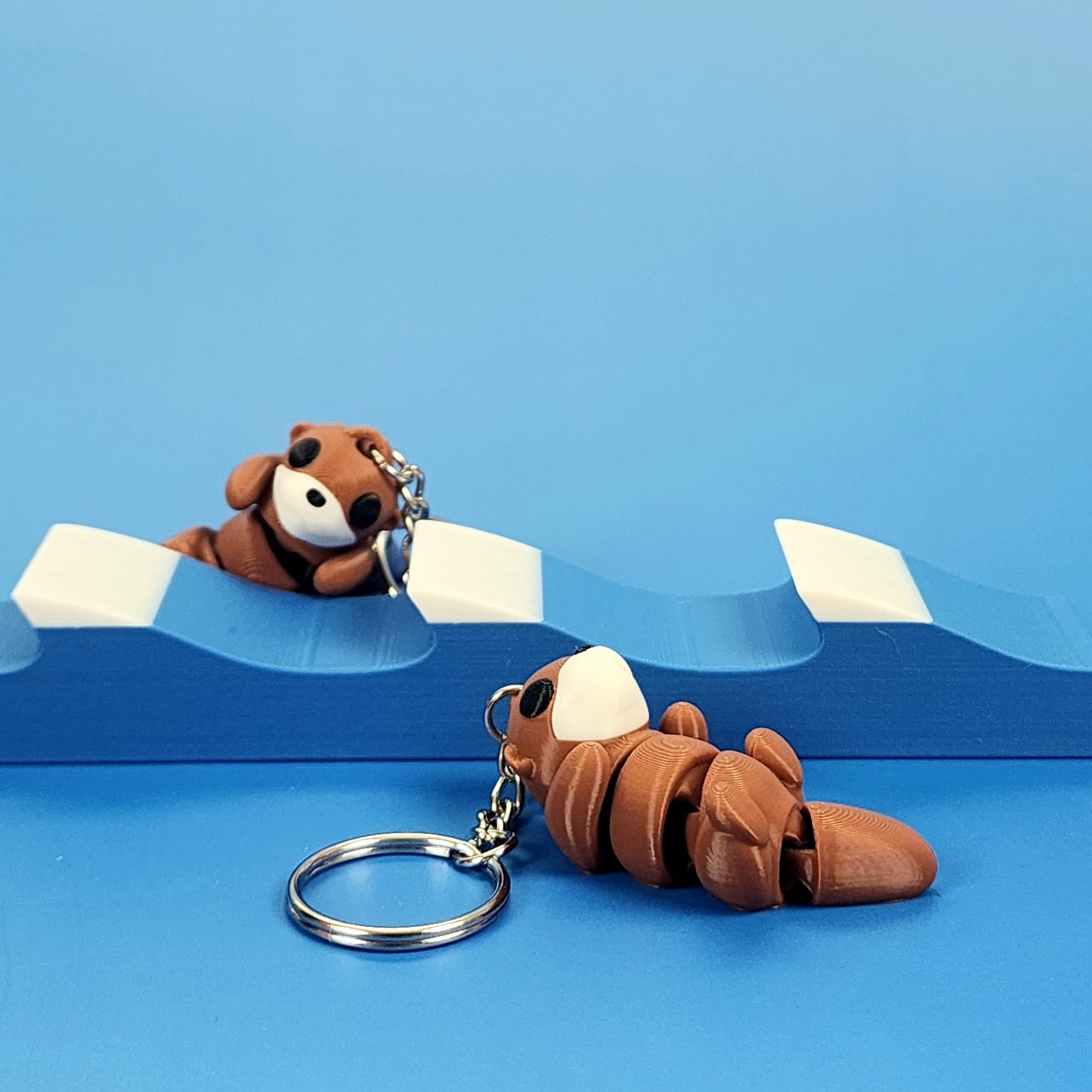 Smiling Otter Keychain