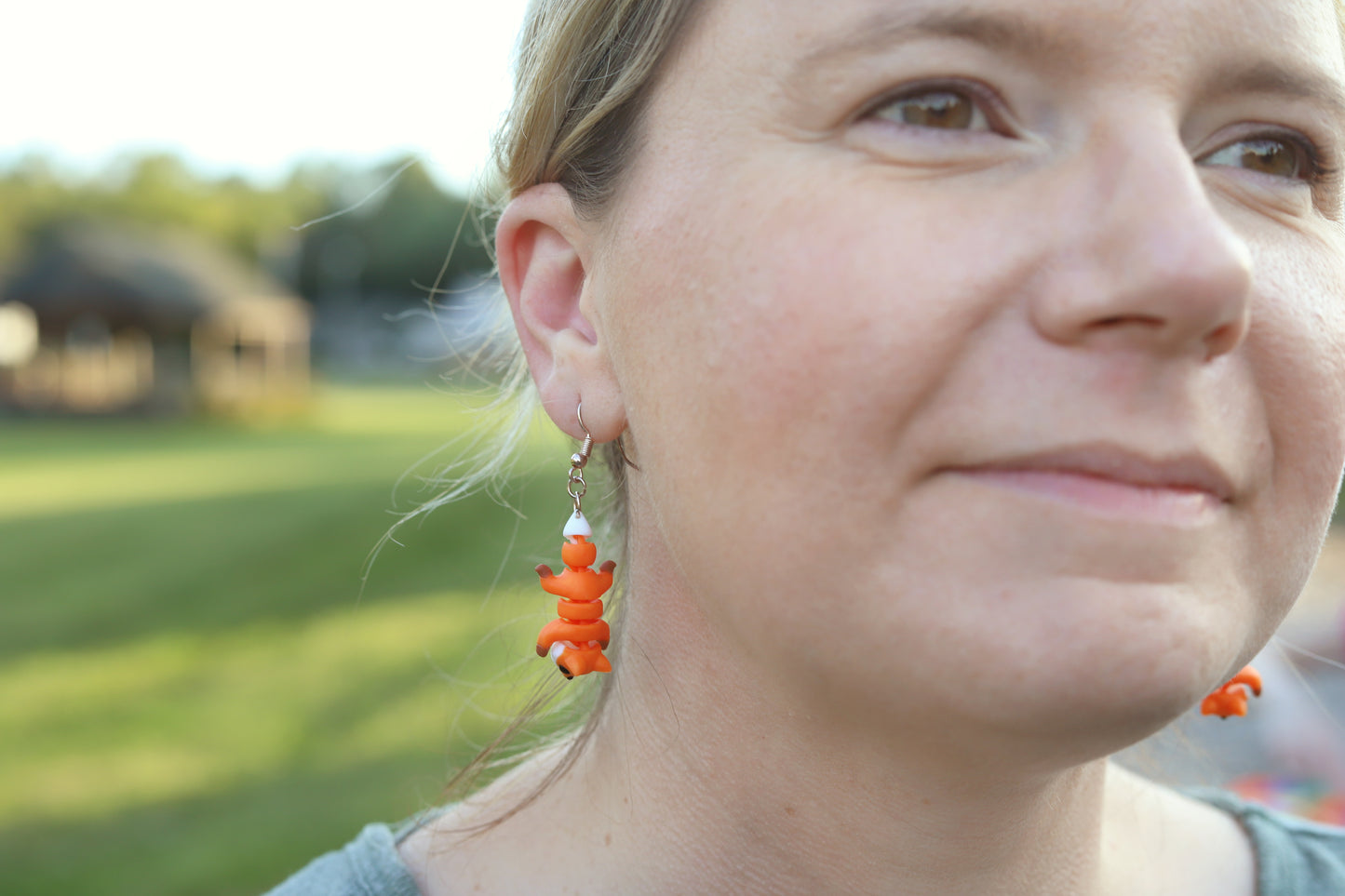 Frolicking Fox Earrings